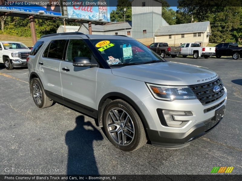 Ingot Silver / Ebony Black 2017 Ford Explorer Sport 4WD