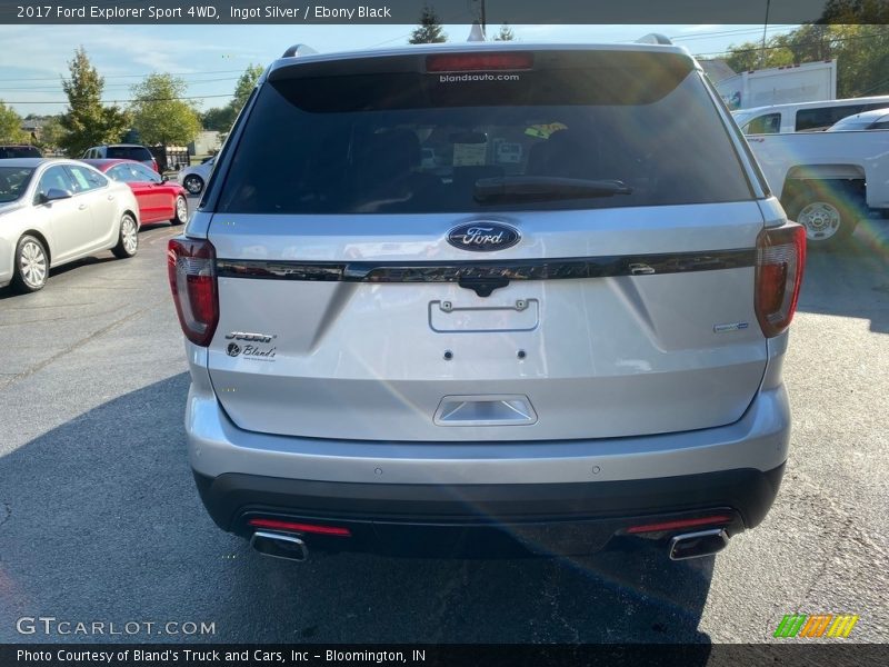 Ingot Silver / Ebony Black 2017 Ford Explorer Sport 4WD