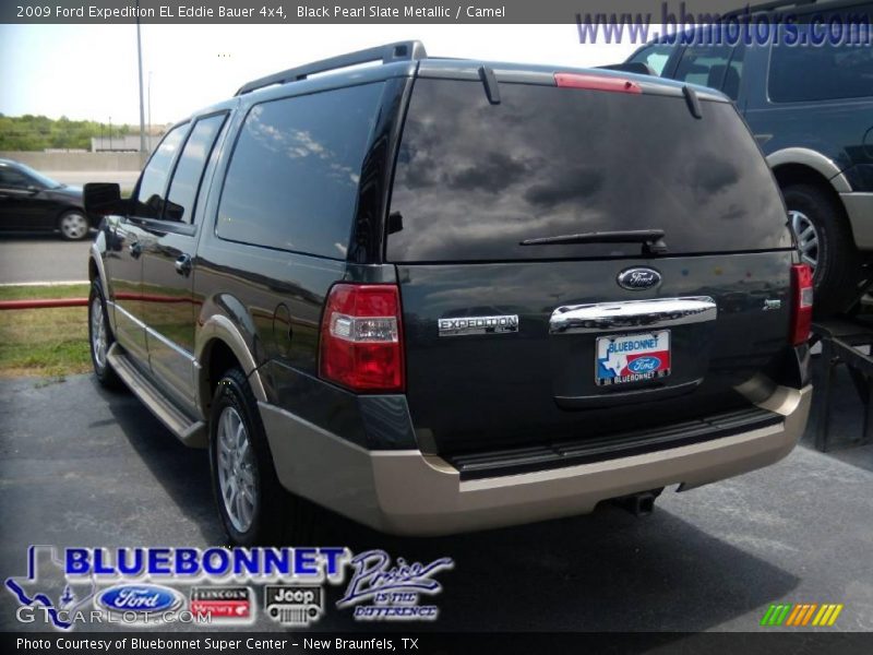 Black Pearl Slate Metallic / Camel 2009 Ford Expedition EL Eddie Bauer 4x4