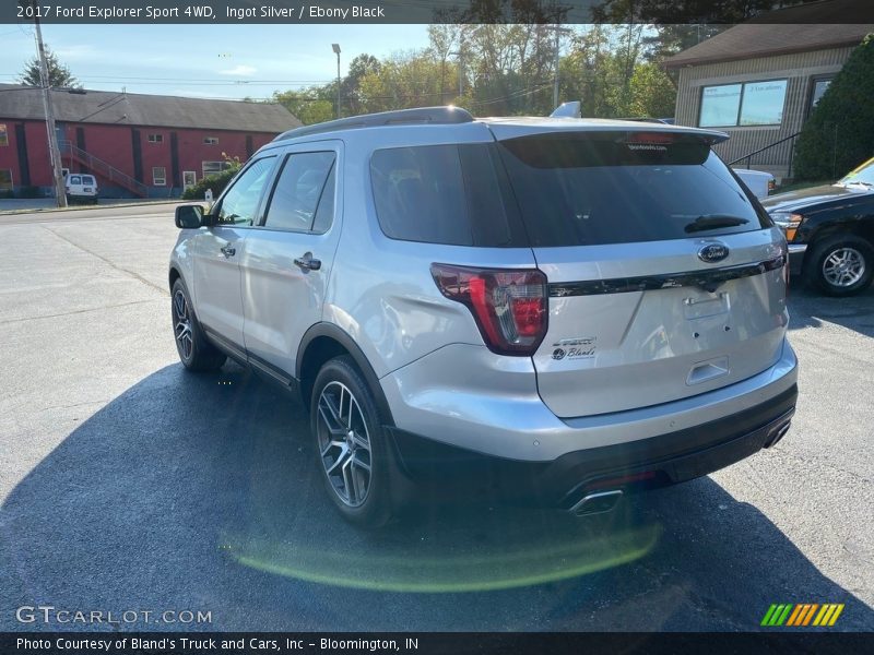 Ingot Silver / Ebony Black 2017 Ford Explorer Sport 4WD