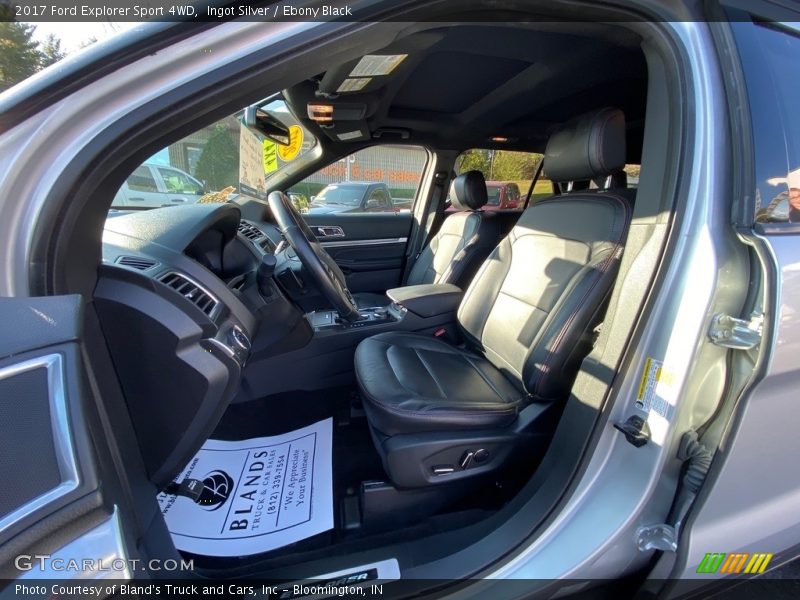 Ingot Silver / Ebony Black 2017 Ford Explorer Sport 4WD