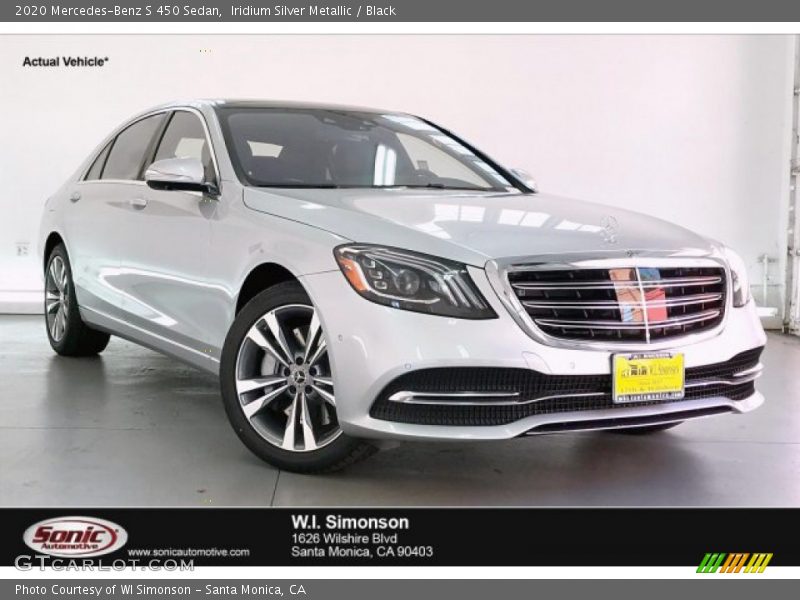 Iridium Silver Metallic / Black 2020 Mercedes-Benz S 450 Sedan