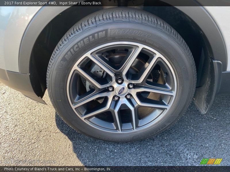 Ingot Silver / Ebony Black 2017 Ford Explorer Sport 4WD