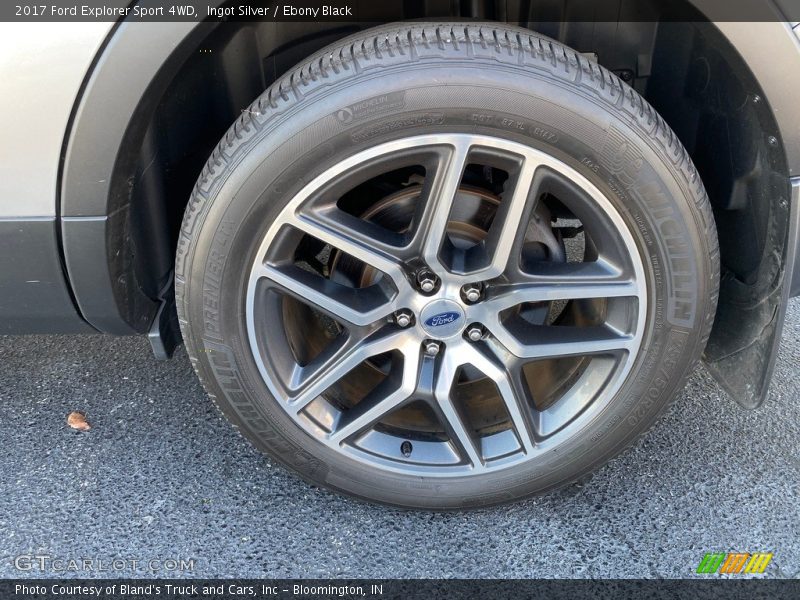 Ingot Silver / Ebony Black 2017 Ford Explorer Sport 4WD
