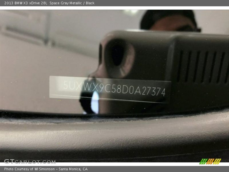 Space Gray Metallic / Black 2013 BMW X3 xDrive 28i