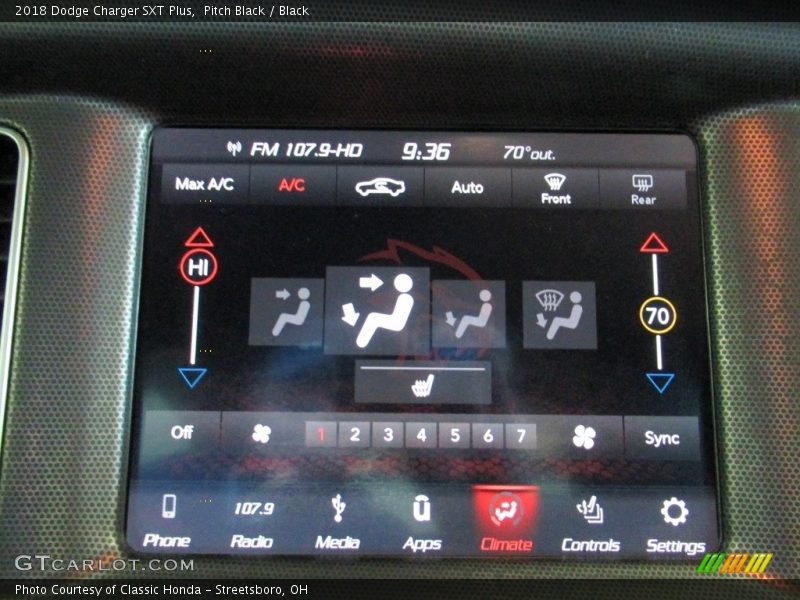 Pitch Black / Black 2018 Dodge Charger SXT Plus