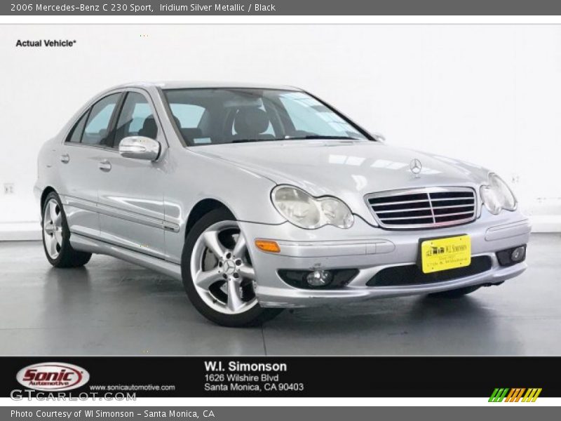 Iridium Silver Metallic / Black 2006 Mercedes-Benz C 230 Sport