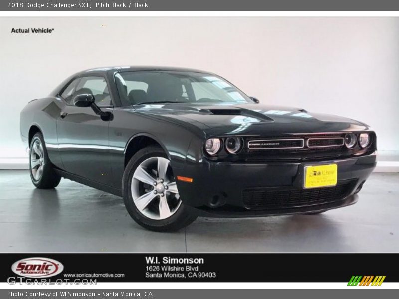 Pitch Black / Black 2018 Dodge Challenger SXT