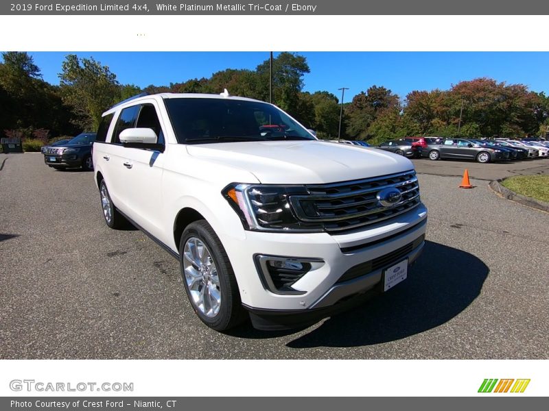 White Platinum Metallic Tri-Coat / Ebony 2019 Ford Expedition Limited 4x4