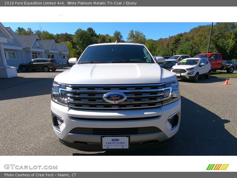 White Platinum Metallic Tri-Coat / Ebony 2019 Ford Expedition Limited 4x4