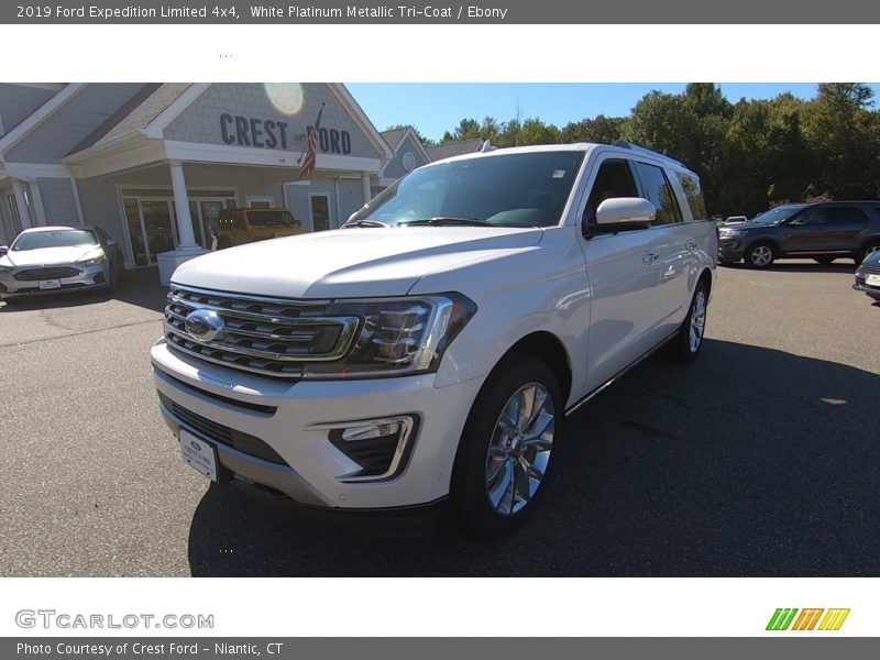 White Platinum Metallic Tri-Coat / Ebony 2019 Ford Expedition Limited 4x4