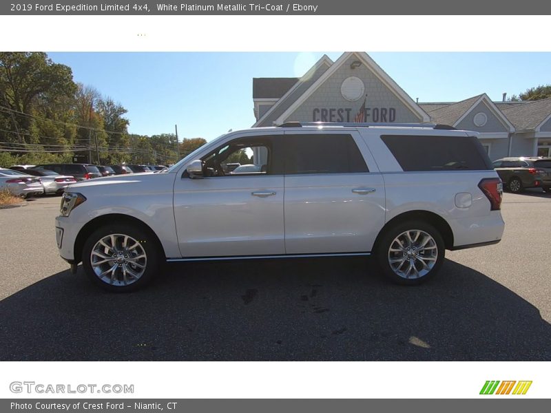 White Platinum Metallic Tri-Coat / Ebony 2019 Ford Expedition Limited 4x4
