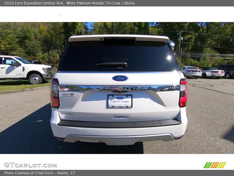 White Platinum Metallic Tri-Coat / Ebony 2019 Ford Expedition Limited 4x4
