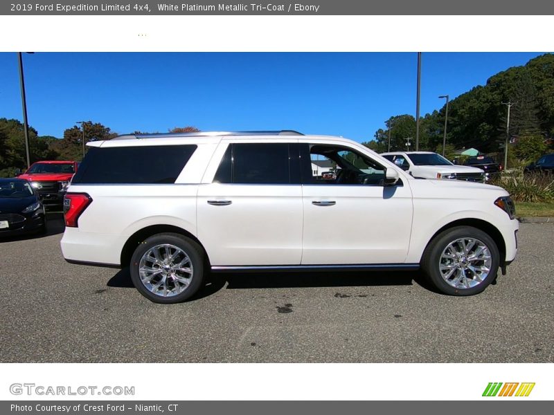 White Platinum Metallic Tri-Coat / Ebony 2019 Ford Expedition Limited 4x4