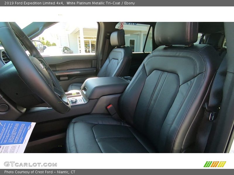 White Platinum Metallic Tri-Coat / Ebony 2019 Ford Expedition Limited 4x4