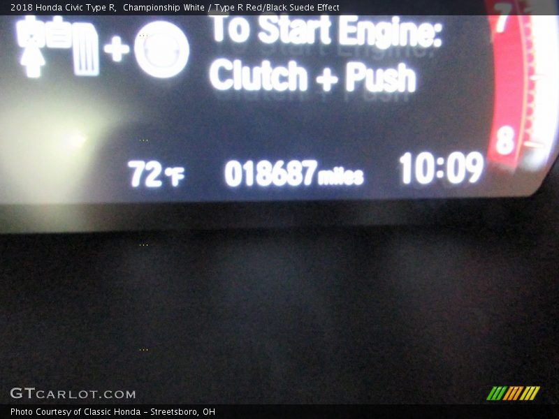 Championship White / Type R Red/Black Suede Effect 2018 Honda Civic Type R