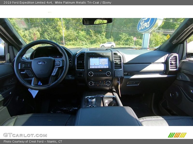 White Platinum Metallic Tri-Coat / Ebony 2019 Ford Expedition Limited 4x4