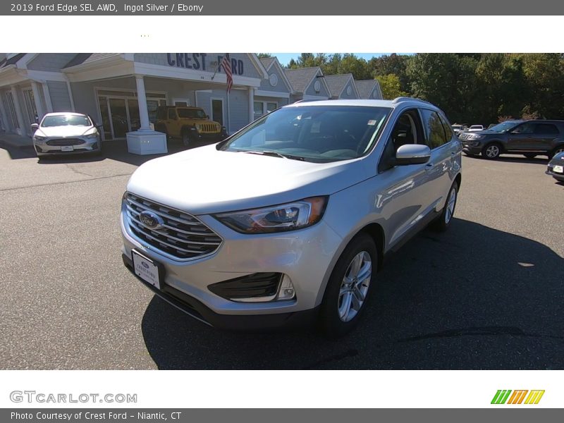 Ingot Silver / Ebony 2019 Ford Edge SEL AWD