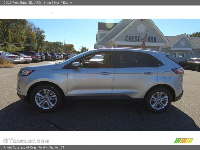 Ingot Silver / Ebony 2019 Ford Edge SEL AWD