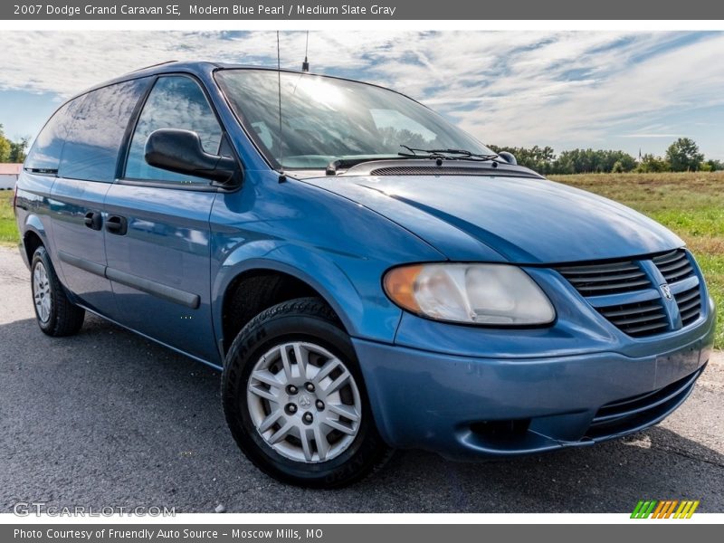 Modern Blue Pearl / Medium Slate Gray 2007 Dodge Grand Caravan SE