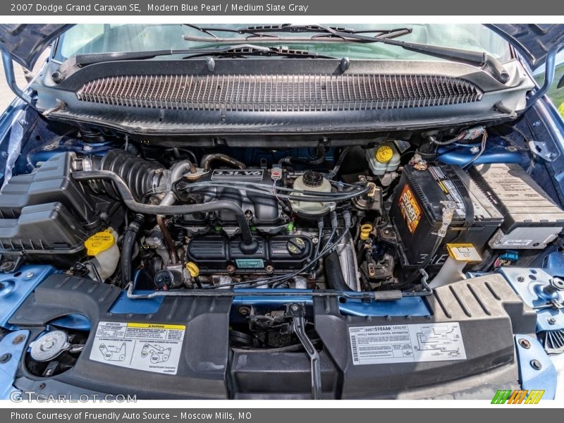 Modern Blue Pearl / Medium Slate Gray 2007 Dodge Grand Caravan SE