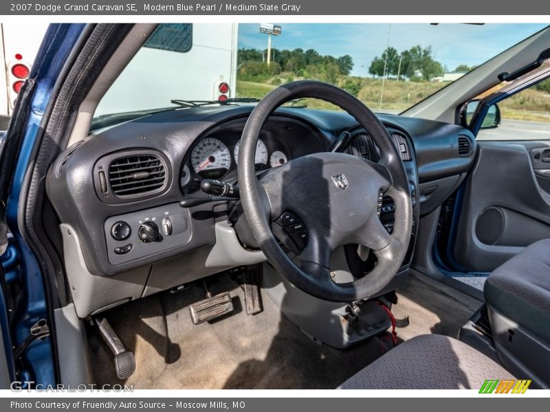 Modern Blue Pearl / Medium Slate Gray 2007 Dodge Grand Caravan SE