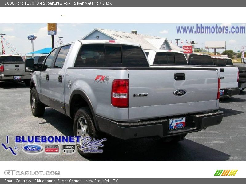 Silver Metallic / Black 2008 Ford F150 FX4 SuperCrew 4x4