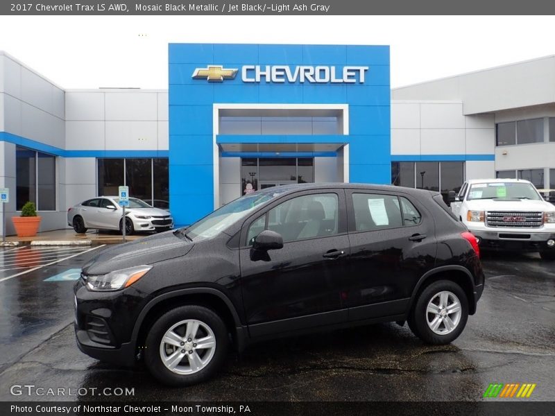 Mosaic Black Metallic / Jet Black/­Light Ash Gray 2017 Chevrolet Trax LS AWD