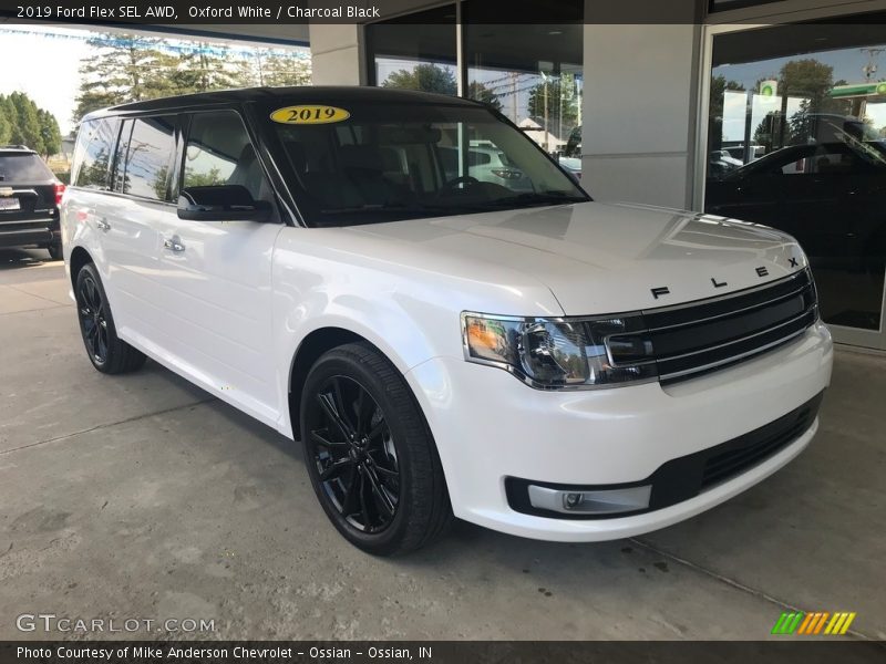 Oxford White / Charcoal Black 2019 Ford Flex SEL AWD
