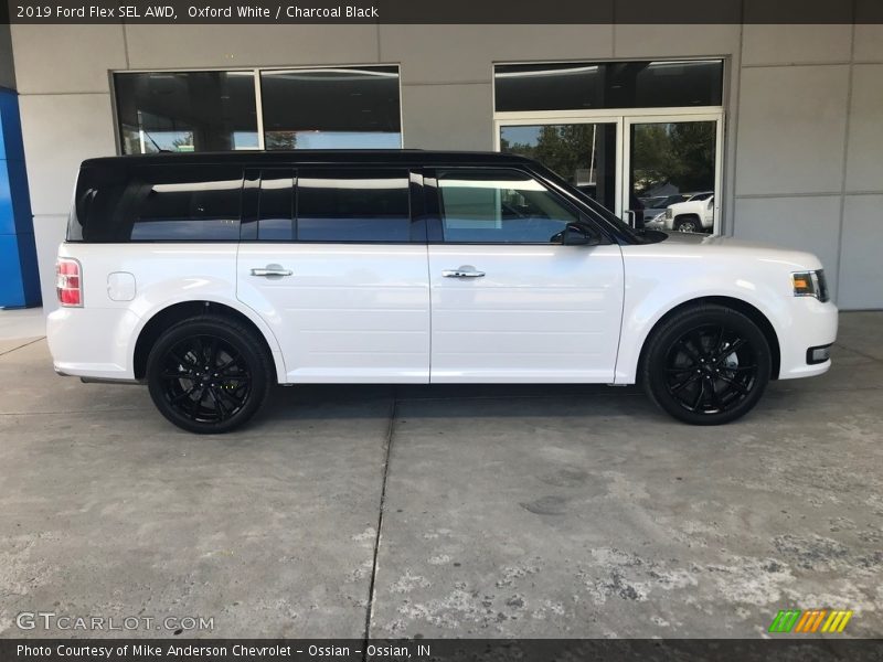 Oxford White / Charcoal Black 2019 Ford Flex SEL AWD