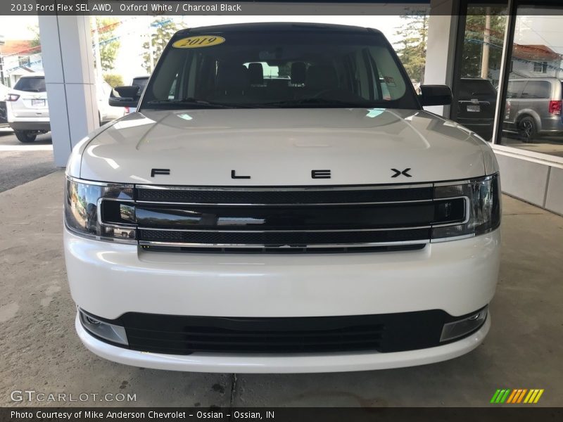 Oxford White / Charcoal Black 2019 Ford Flex SEL AWD