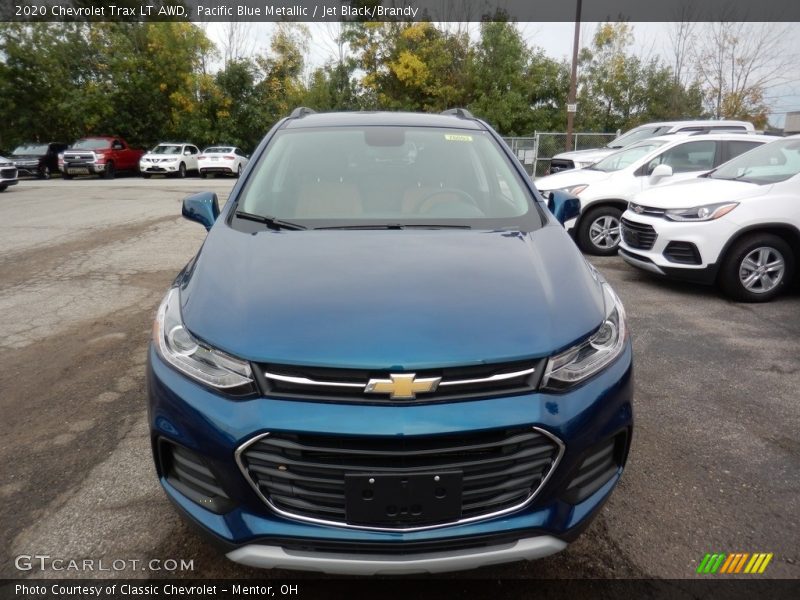 Pacific Blue Metallic / Jet Black/Brandy 2020 Chevrolet Trax LT AWD