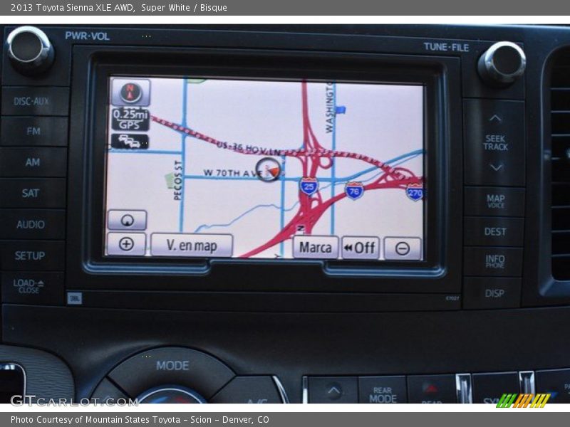 Super White / Bisque 2013 Toyota Sienna XLE AWD