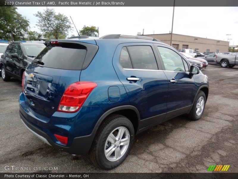 Pacific Blue Metallic / Jet Black/Brandy 2020 Chevrolet Trax LT AWD