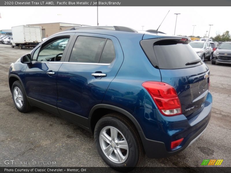 Pacific Blue Metallic / Jet Black/Brandy 2020 Chevrolet Trax LT AWD