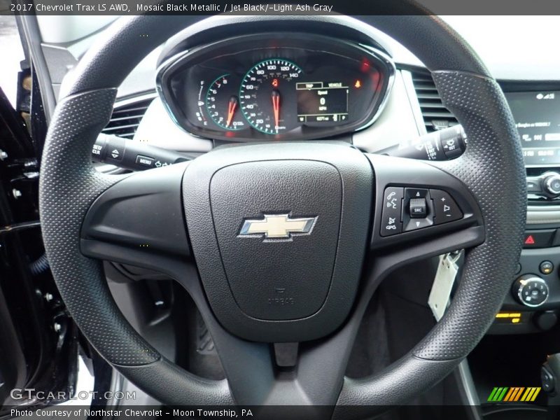 Mosaic Black Metallic / Jet Black/­Light Ash Gray 2017 Chevrolet Trax LS AWD