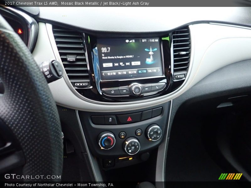 Mosaic Black Metallic / Jet Black/­Light Ash Gray 2017 Chevrolet Trax LS AWD