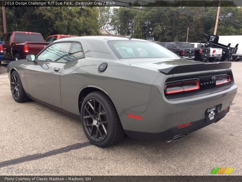 Destroyer Gray / Black 2019 Dodge Challenger R/T Scat Pack