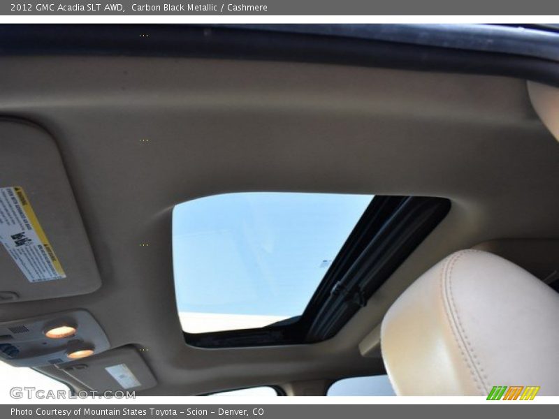 Carbon Black Metallic / Cashmere 2012 GMC Acadia SLT AWD