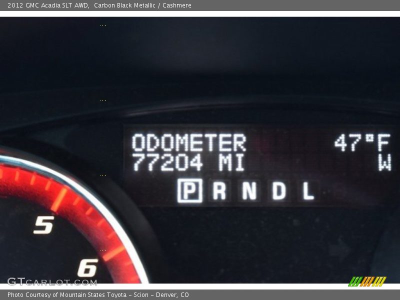 Carbon Black Metallic / Cashmere 2012 GMC Acadia SLT AWD