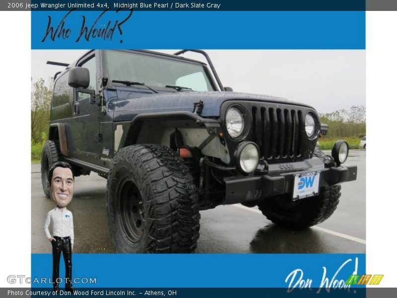 Midnight Blue Pearl / Dark Slate Gray 2006 Jeep Wrangler Unlimited 4x4