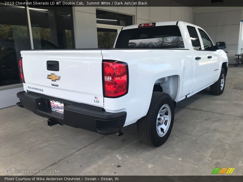 Summit White / Dark Ash/Jet Black 2019 Chevrolet Silverado LD WT Double Cab