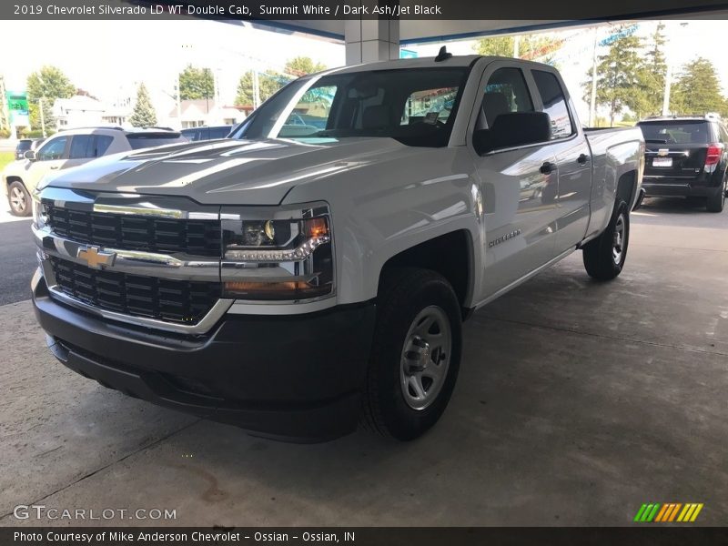 Summit White / Dark Ash/Jet Black 2019 Chevrolet Silverado LD WT Double Cab