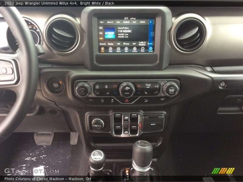 Bright White / Black 2020 Jeep Wrangler Unlimited Willys 4x4