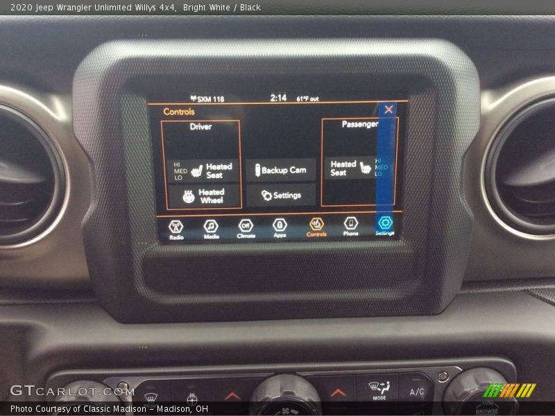Bright White / Black 2020 Jeep Wrangler Unlimited Willys 4x4