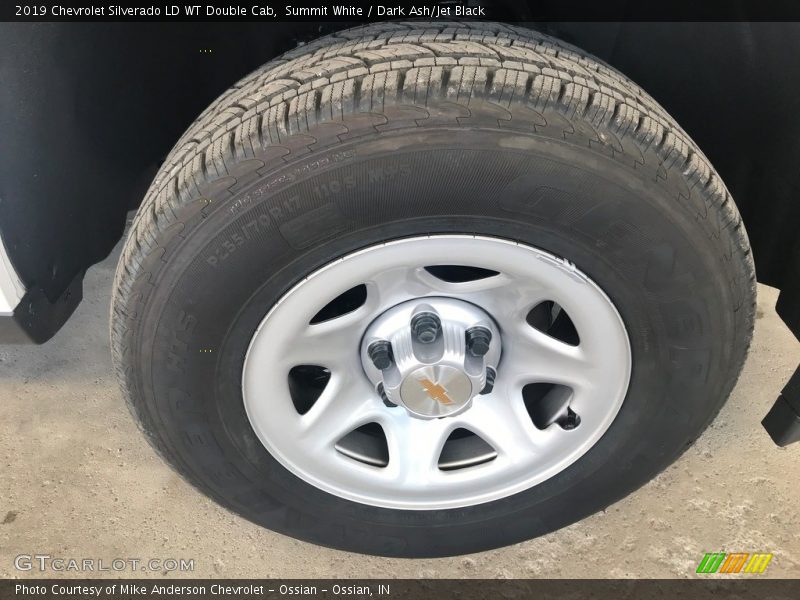 Summit White / Dark Ash/Jet Black 2019 Chevrolet Silverado LD WT Double Cab