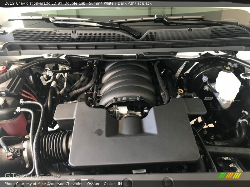 Summit White / Dark Ash/Jet Black 2019 Chevrolet Silverado LD WT Double Cab