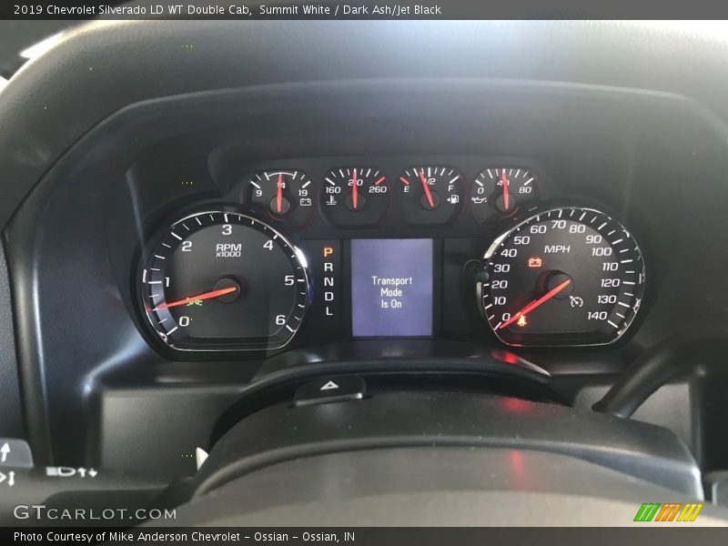 Summit White / Dark Ash/Jet Black 2019 Chevrolet Silverado LD WT Double Cab