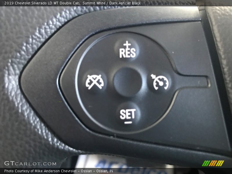 Summit White / Dark Ash/Jet Black 2019 Chevrolet Silverado LD WT Double Cab