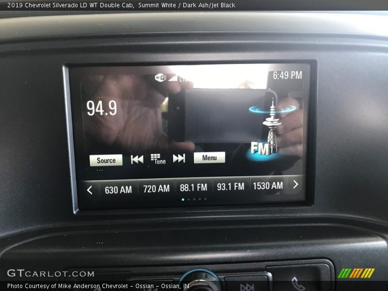Summit White / Dark Ash/Jet Black 2019 Chevrolet Silverado LD WT Double Cab